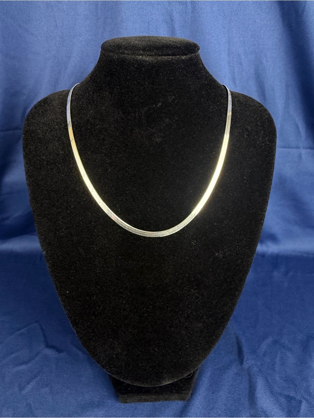 20” 6mm Solid 925 Classic Men’s Sterling Silver Herringbone Necklace